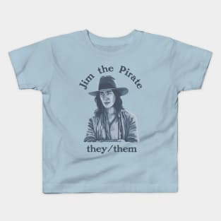 Jim The Pirate (They/Them) - Our Flag Means Death Kids T-Shirt